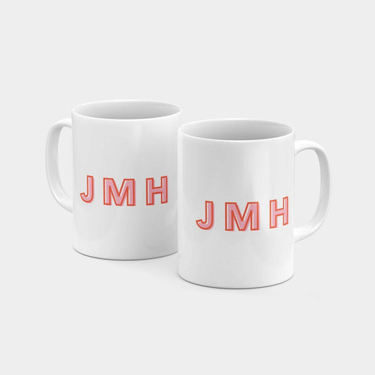 Monogram Initials 11oz Mug III-The Design Craft