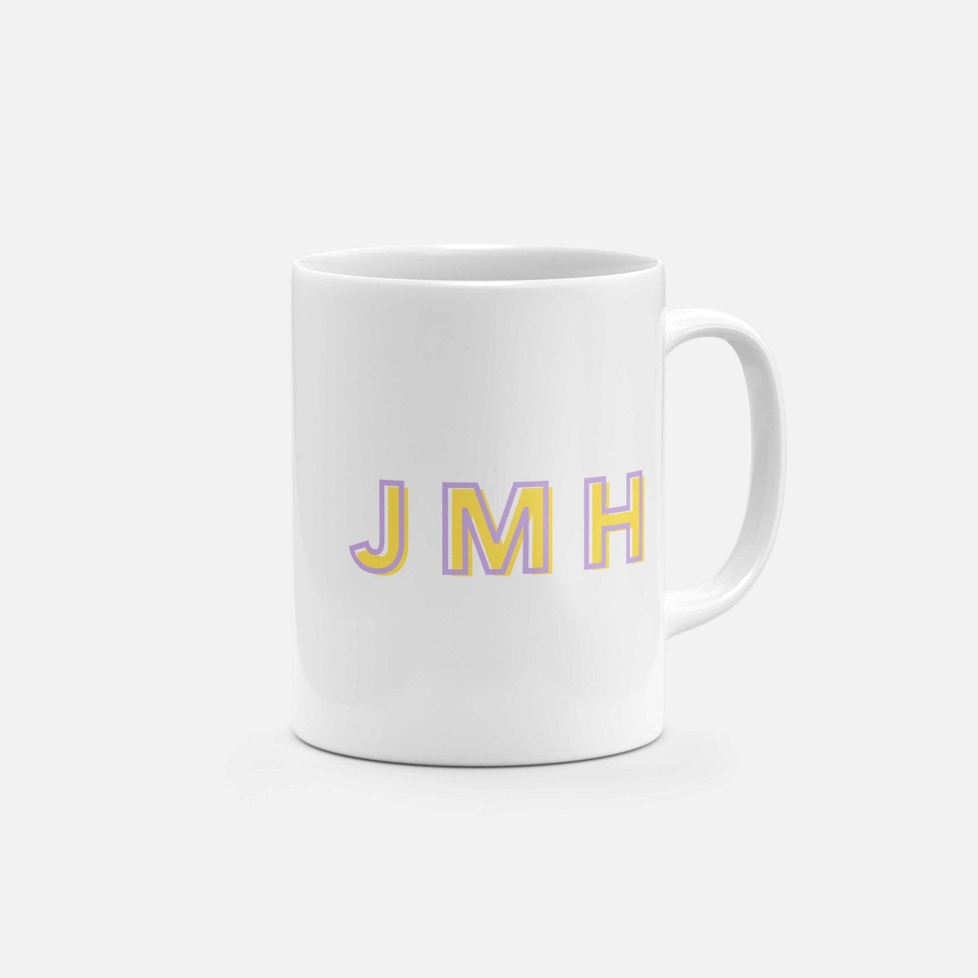 Monogram Initials 11oz Mug V-The Design Craft