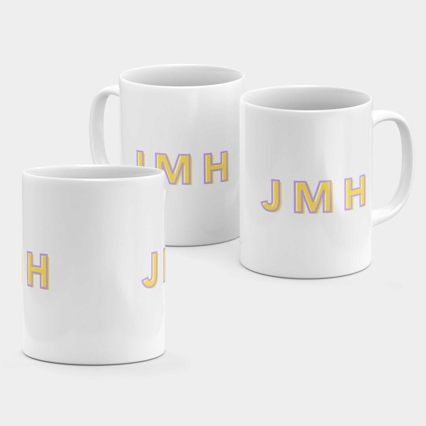 Monogram Initials 11oz Mug V-The Design Craft