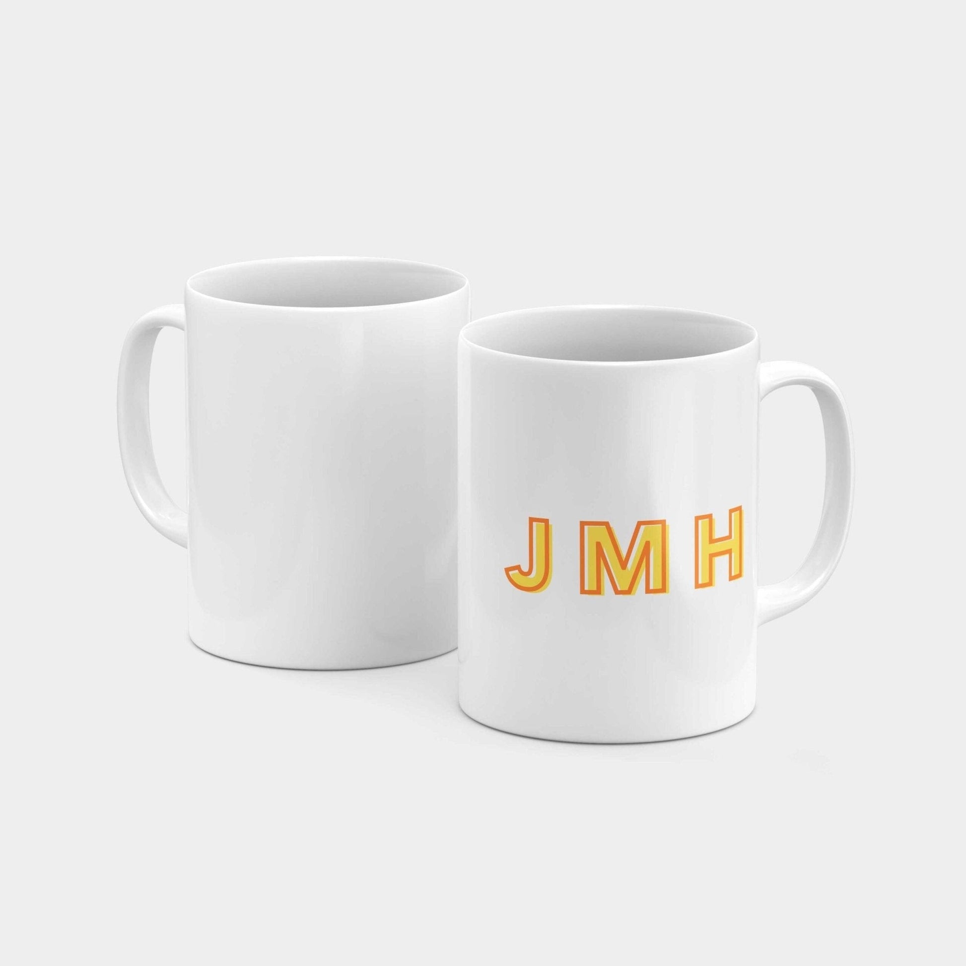 Monogram Initials 11oz Mug VII-The Design Craft