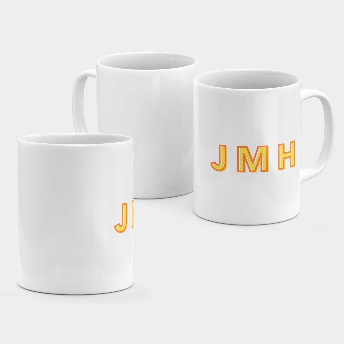 Monogram Initials 11oz Mug VII-The Design Craft