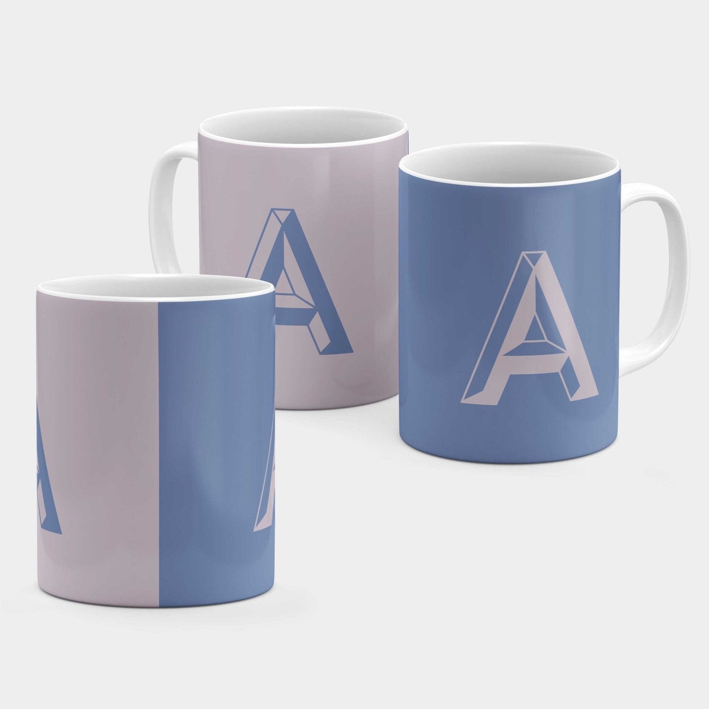 Monogram Letter 11oz Mug III-The Design Craft