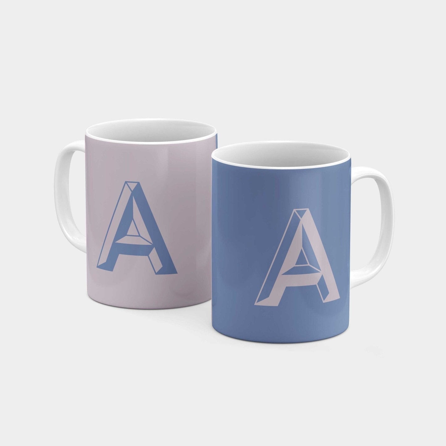 Monogram Letter 11oz Mug III-The Design Craft