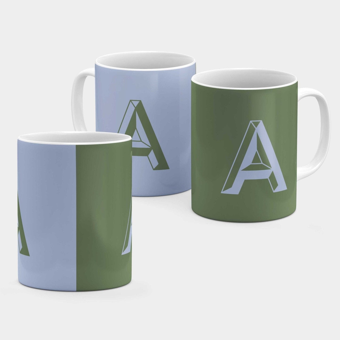 Monogram Letter 11oz Mug IV-The Design Craft