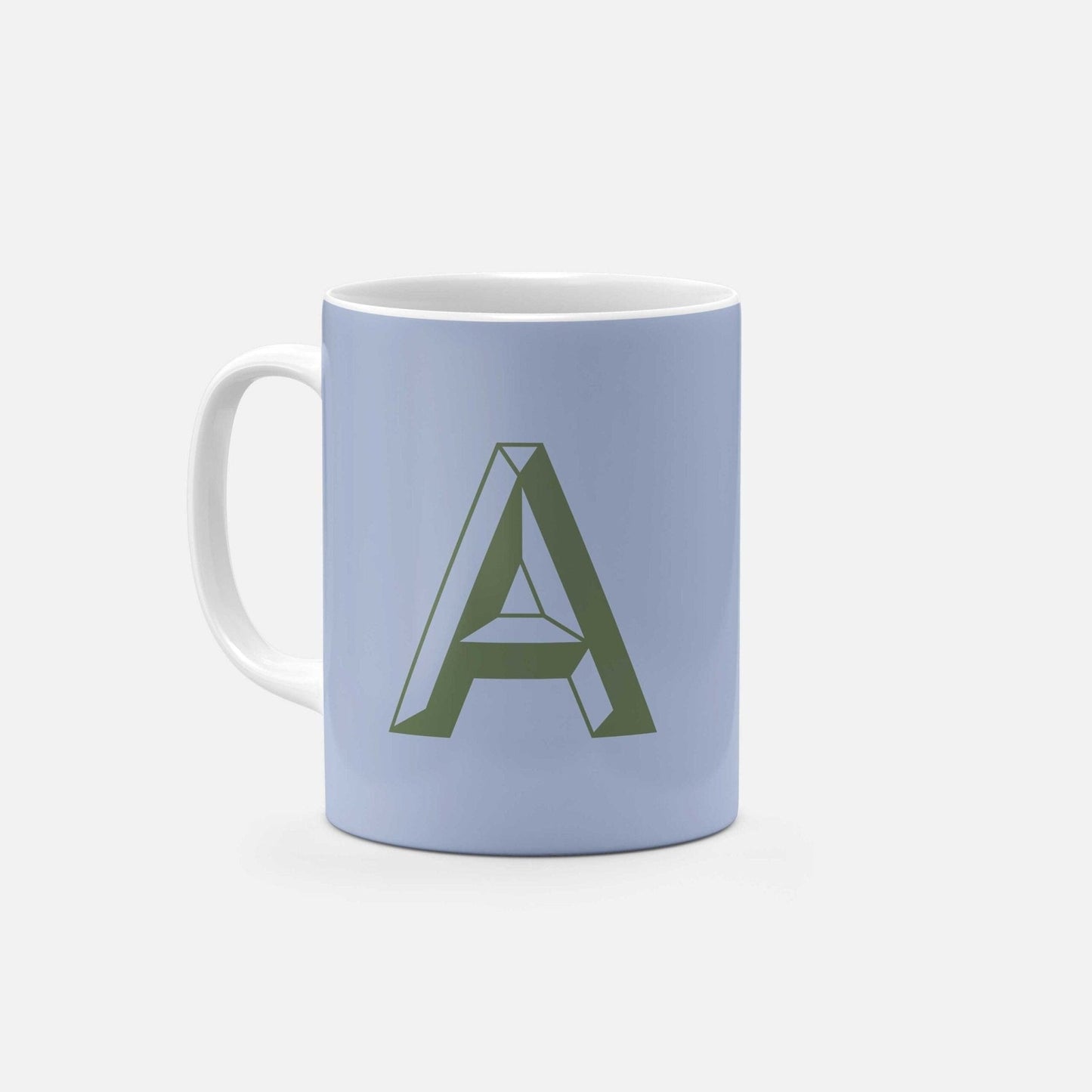 Monogram Letter 11oz Mug IV-The Design Craft