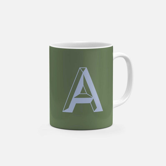 Monogram Letter 11oz Mug IV-The Design Craft