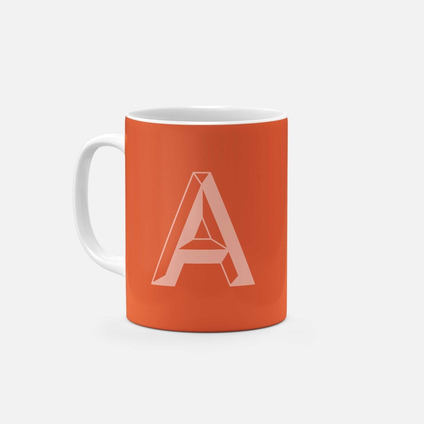 Monogram Letter 11oz Mug V-The Design Craft