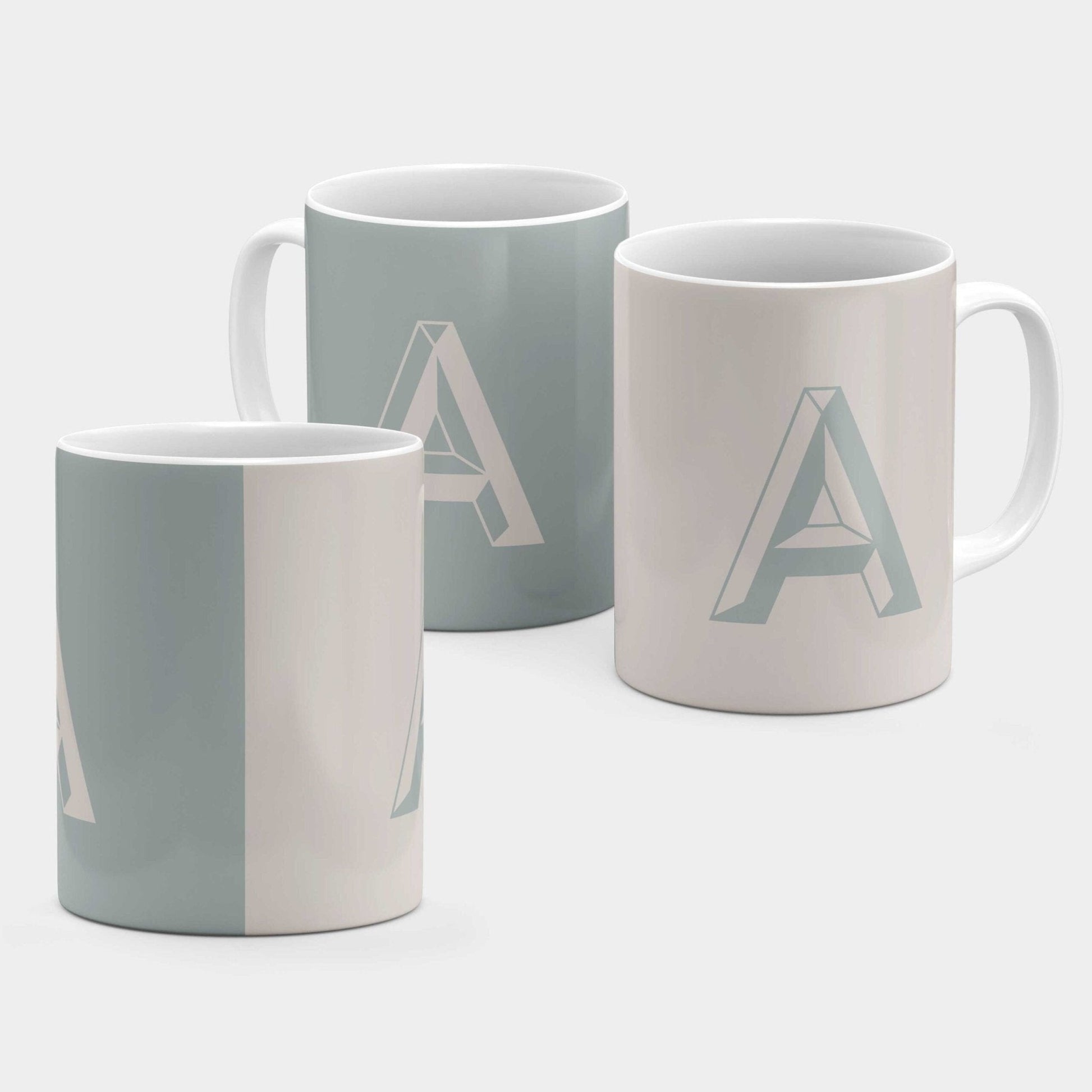 Monogram Letter 11oz Mug VII-The Design Craft