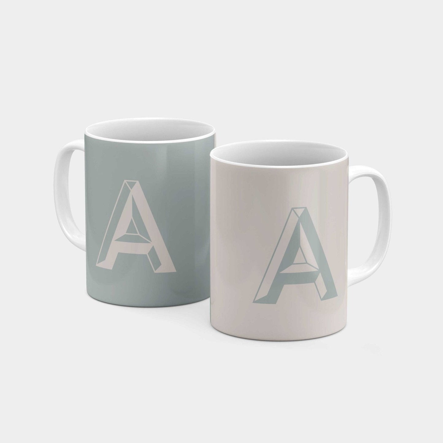 Monogram Letter 11oz Mug VII-The Design Craft