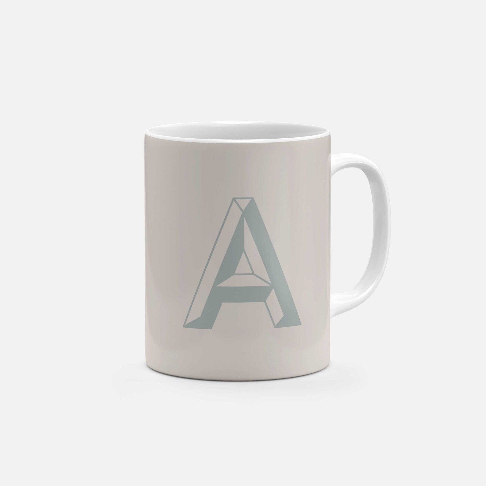 Monogram Letter 11oz Mug VII-The Design Craft