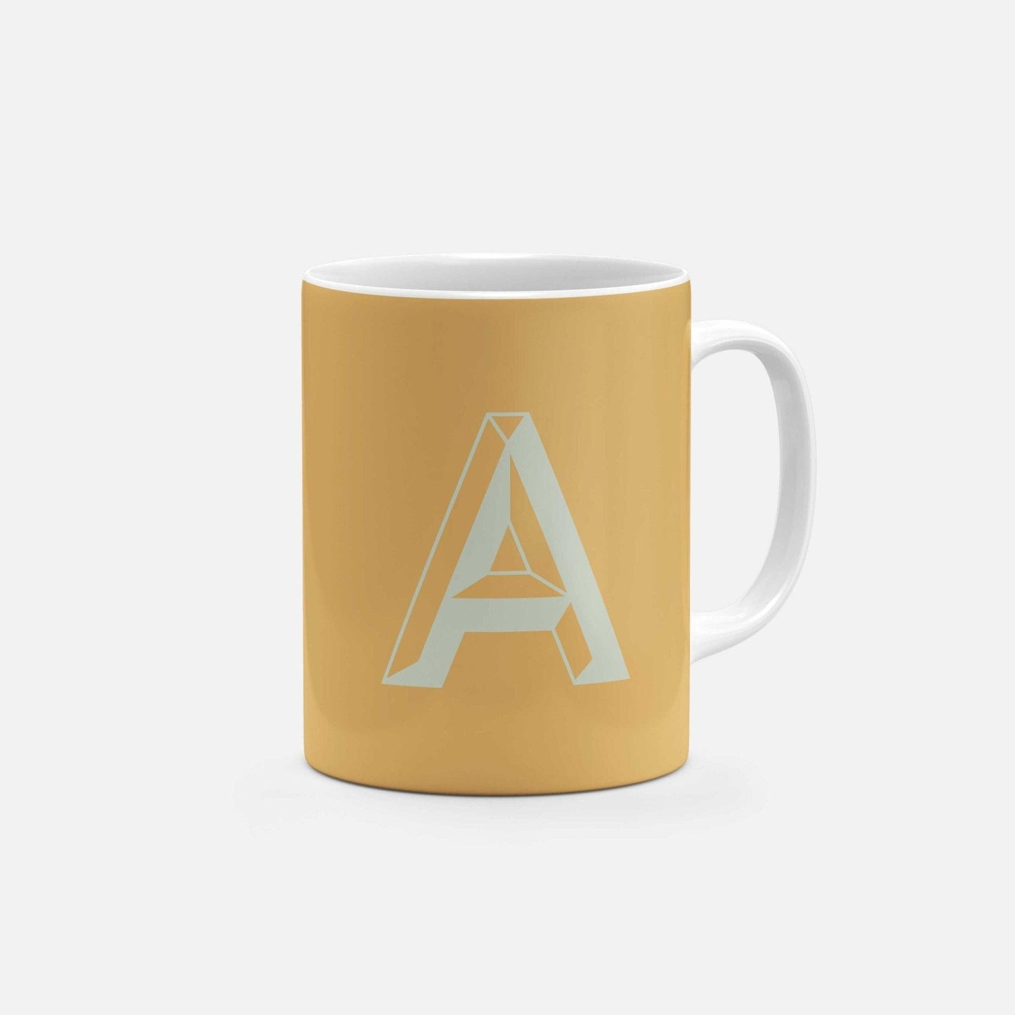 Monogram Letter 11oz Mug VIII-The Design Craft