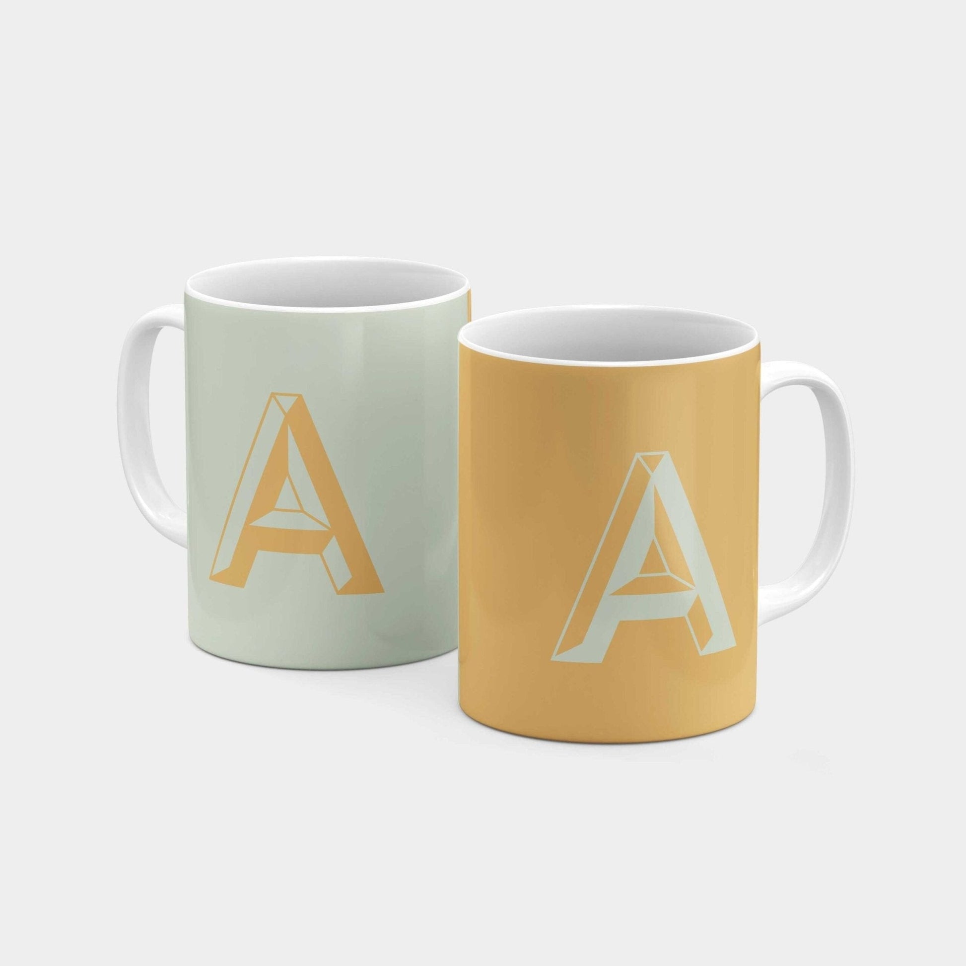 Monogram Letter 11oz Mug VIII-The Design Craft