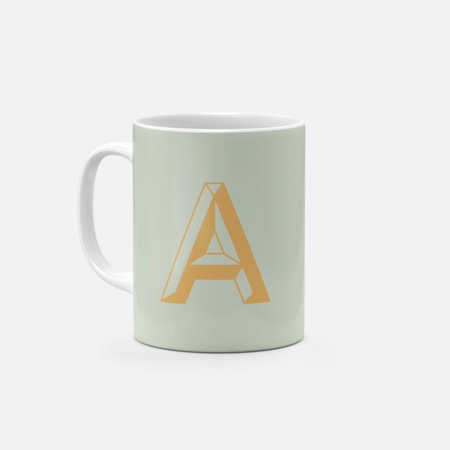 Monogram Letter 11oz Mug VIII-The Design Craft