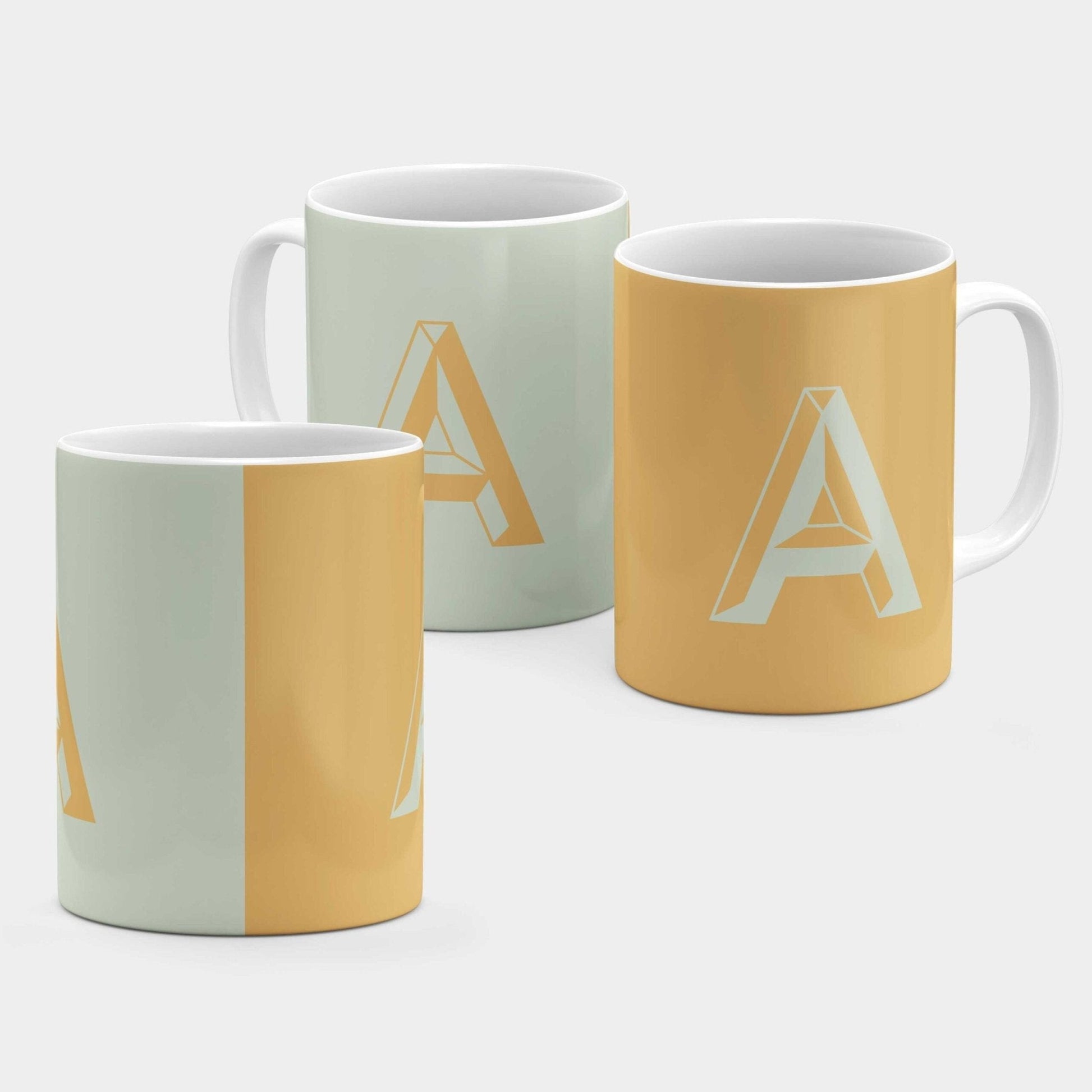 Monogram Letter 11oz Mug VIII-The Design Craft