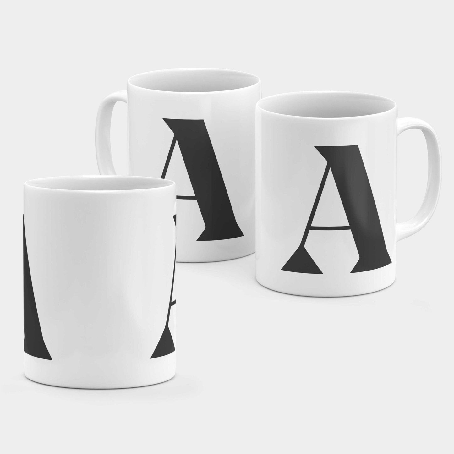 Monogram Letter 11oz Mug X-The Design Craft