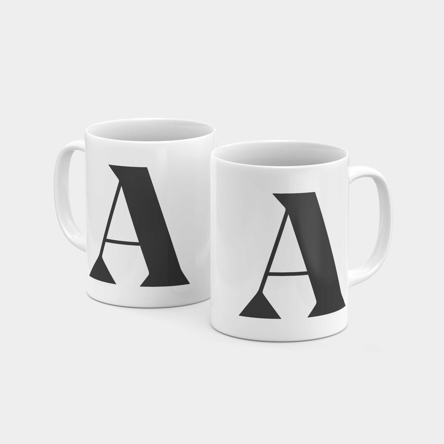 Monogram Letter 11oz Mug X-The Design Craft