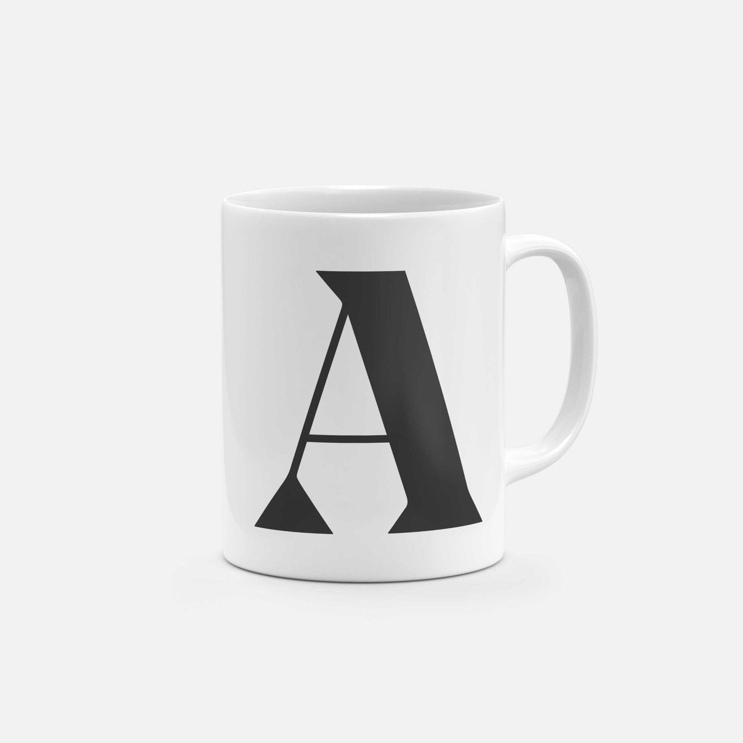 Monogram Letter 11oz Mug X-The Design Craft