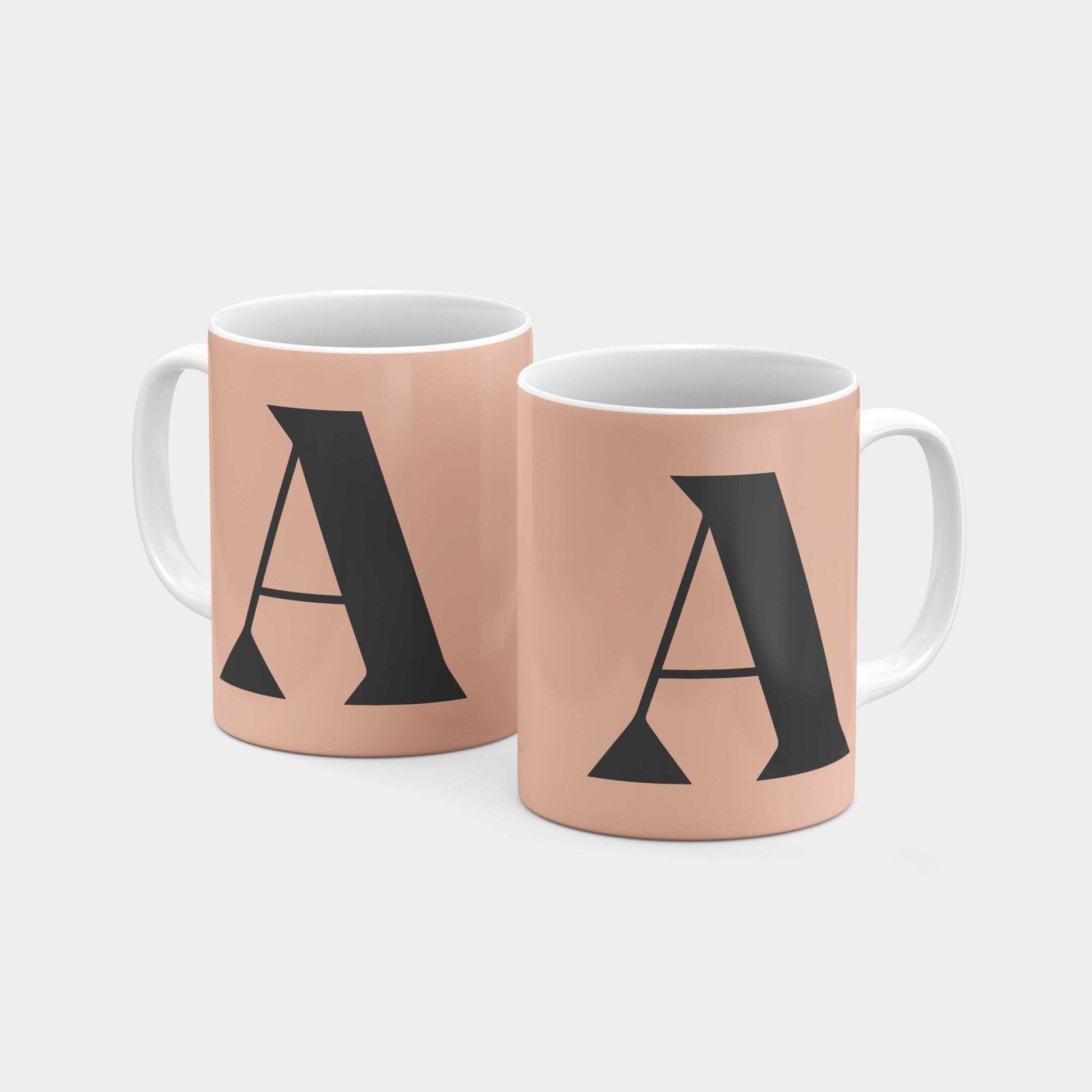 Monogram Letter 11oz Mug XVI-The Design Craft