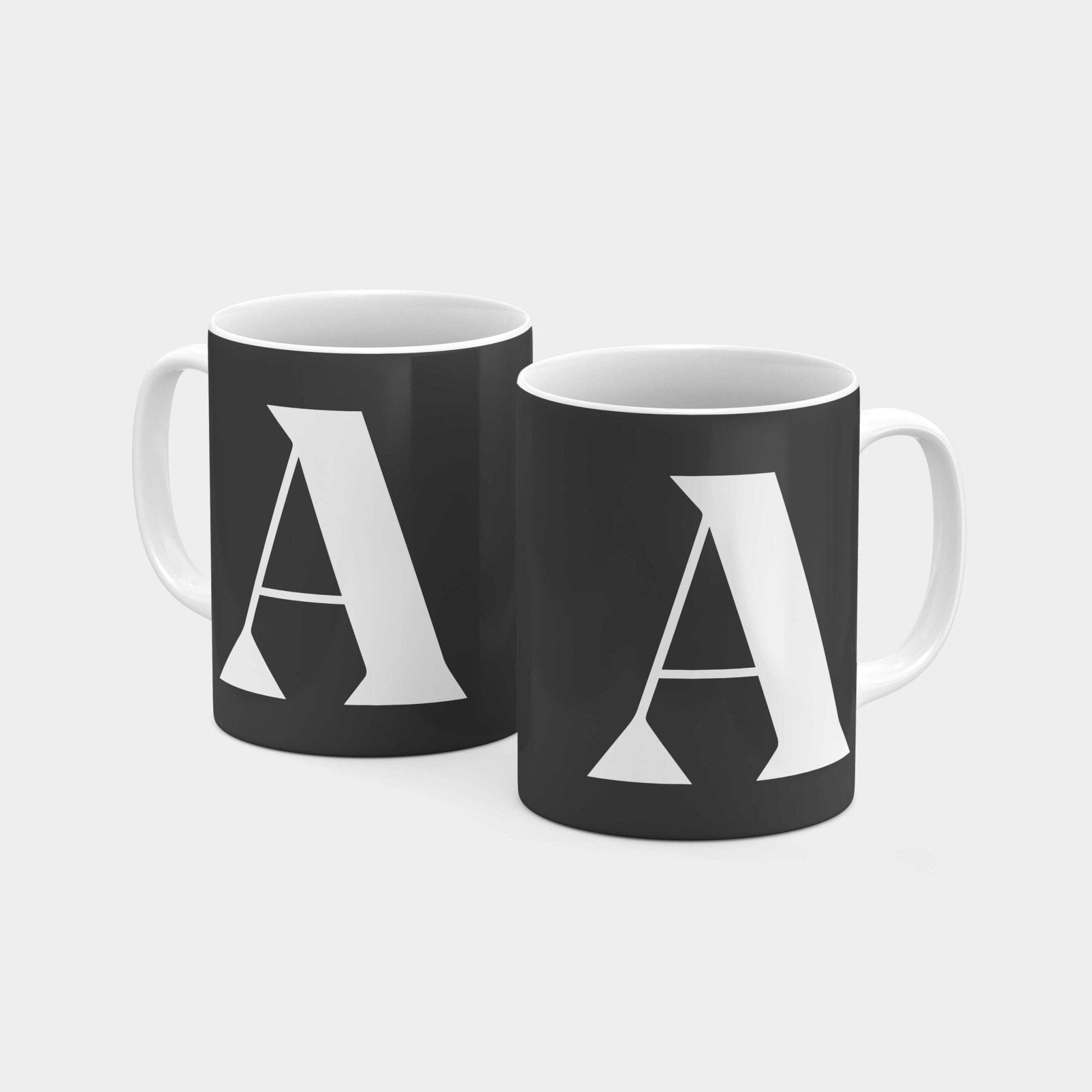 Monogram Letter 11oz Mug XVII-The Design Craft