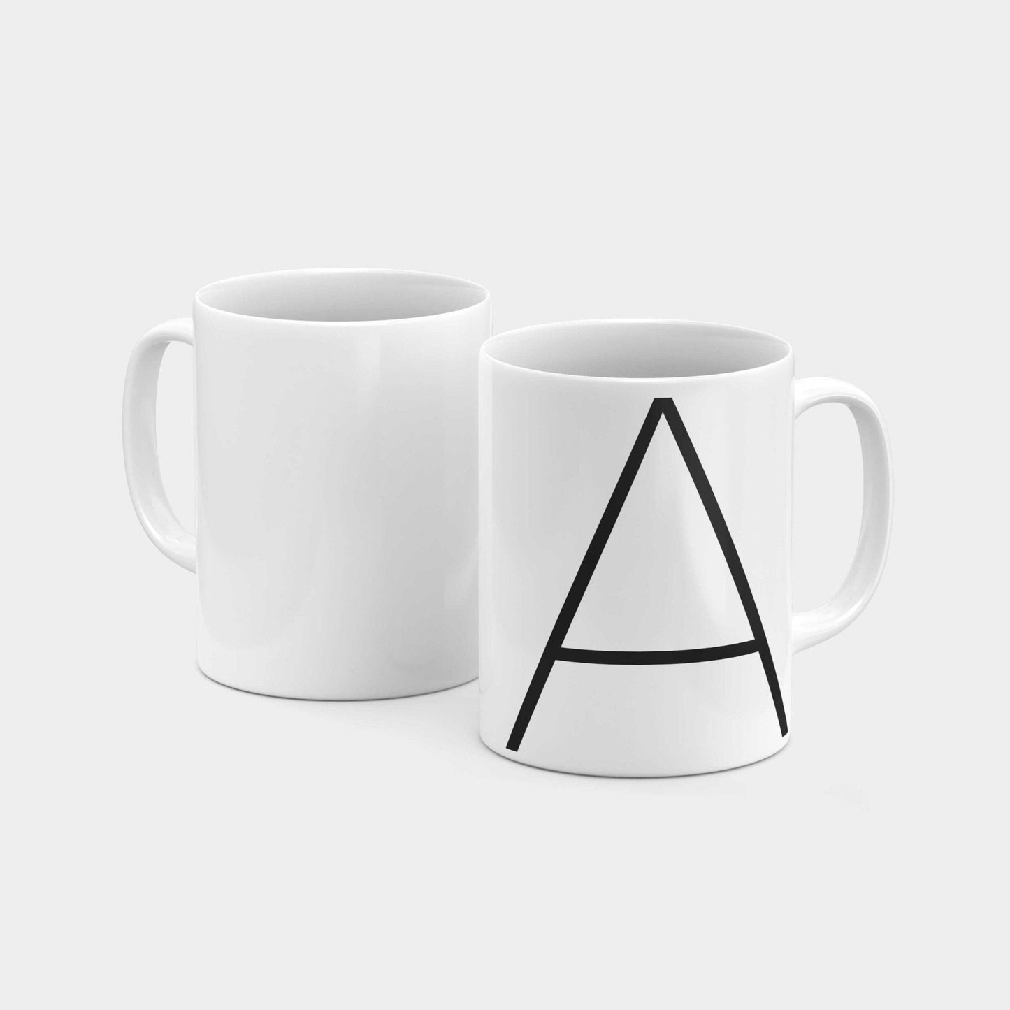 Monogram Letter 11oz Mug XXVIII-The Design Craft