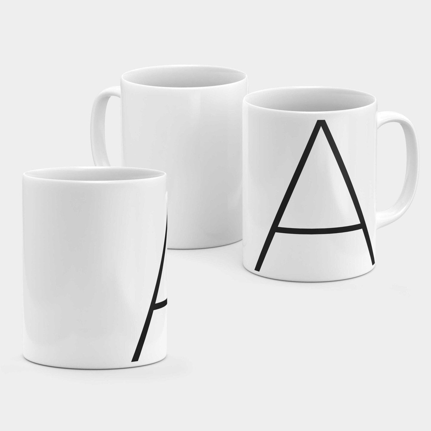 Monogram Letter 11oz Mug XXVIII-The Design Craft