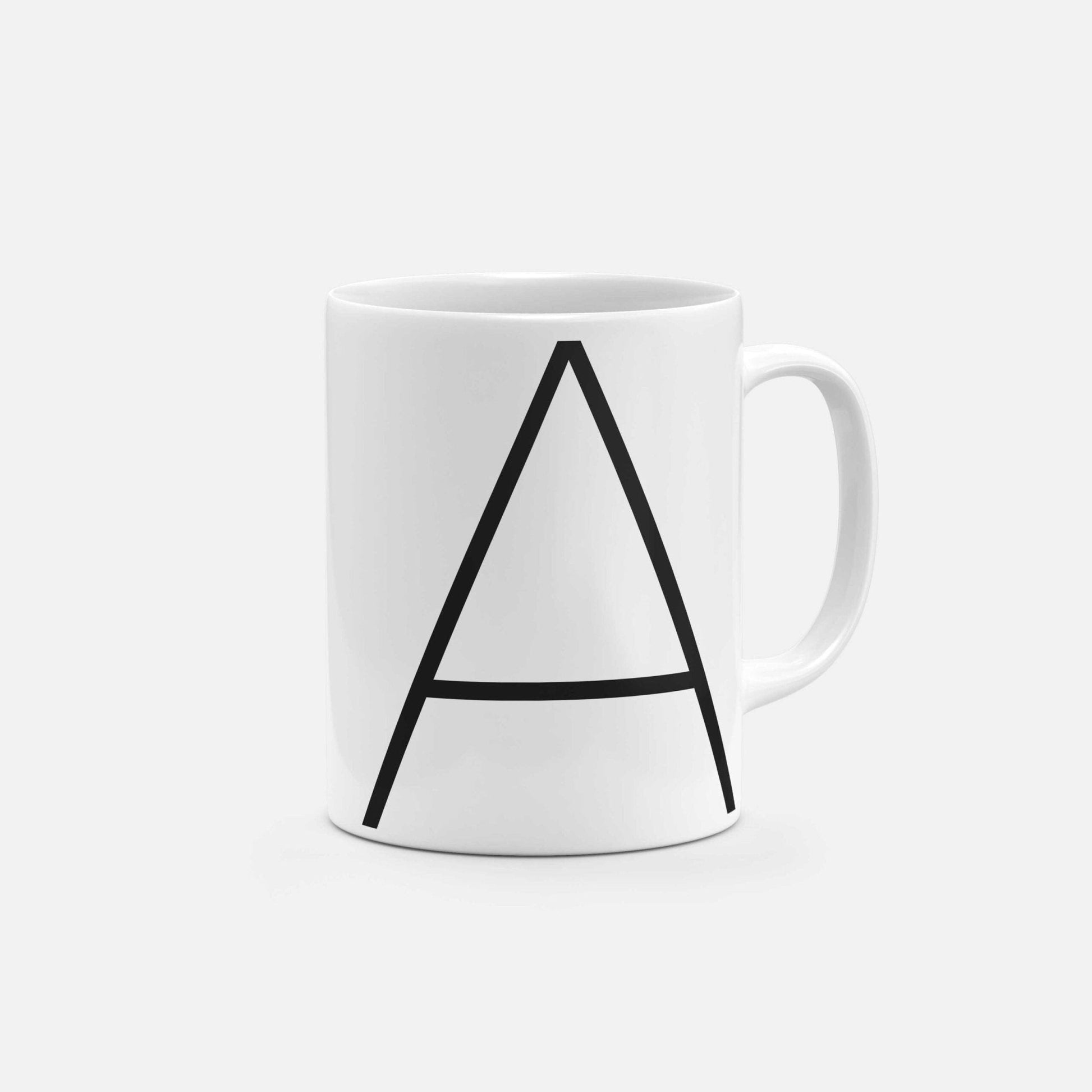 Monogram Letter 11oz Mug XXVIII-The Design Craft