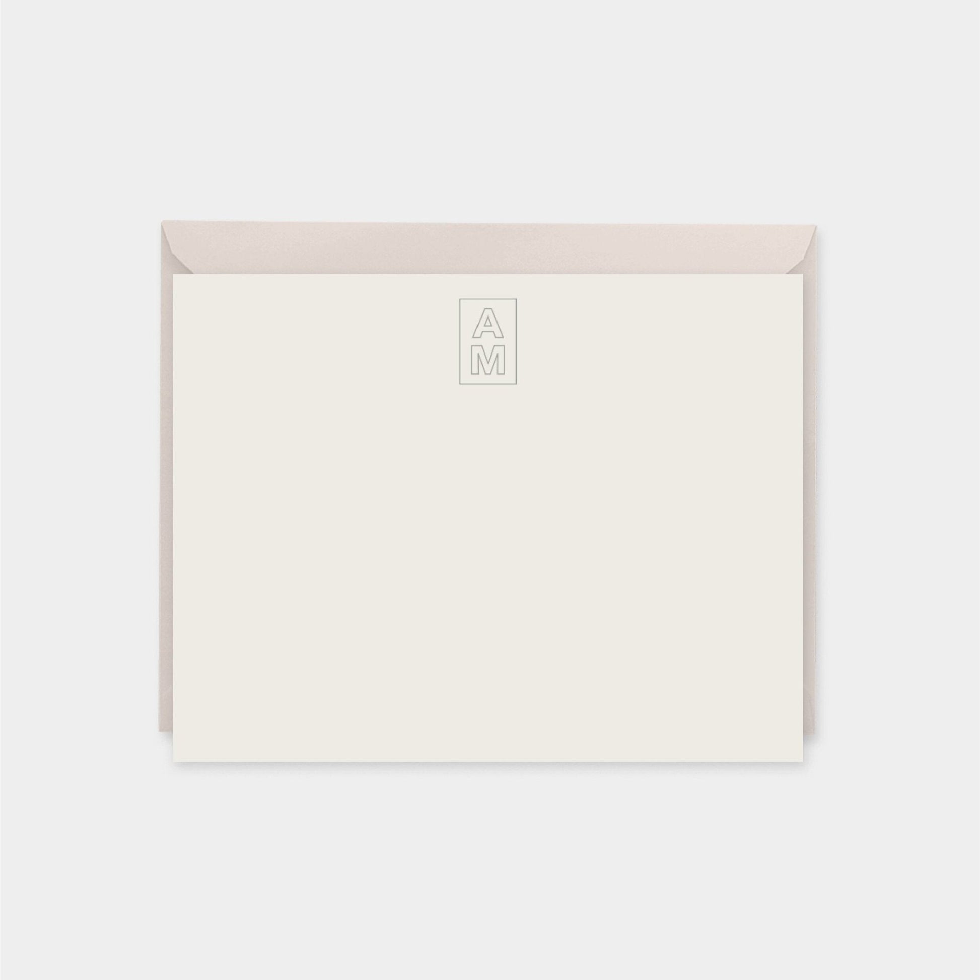 Monogram Note Cards, Elegant Monogram-Greeting & Note Cards-The Design Craft