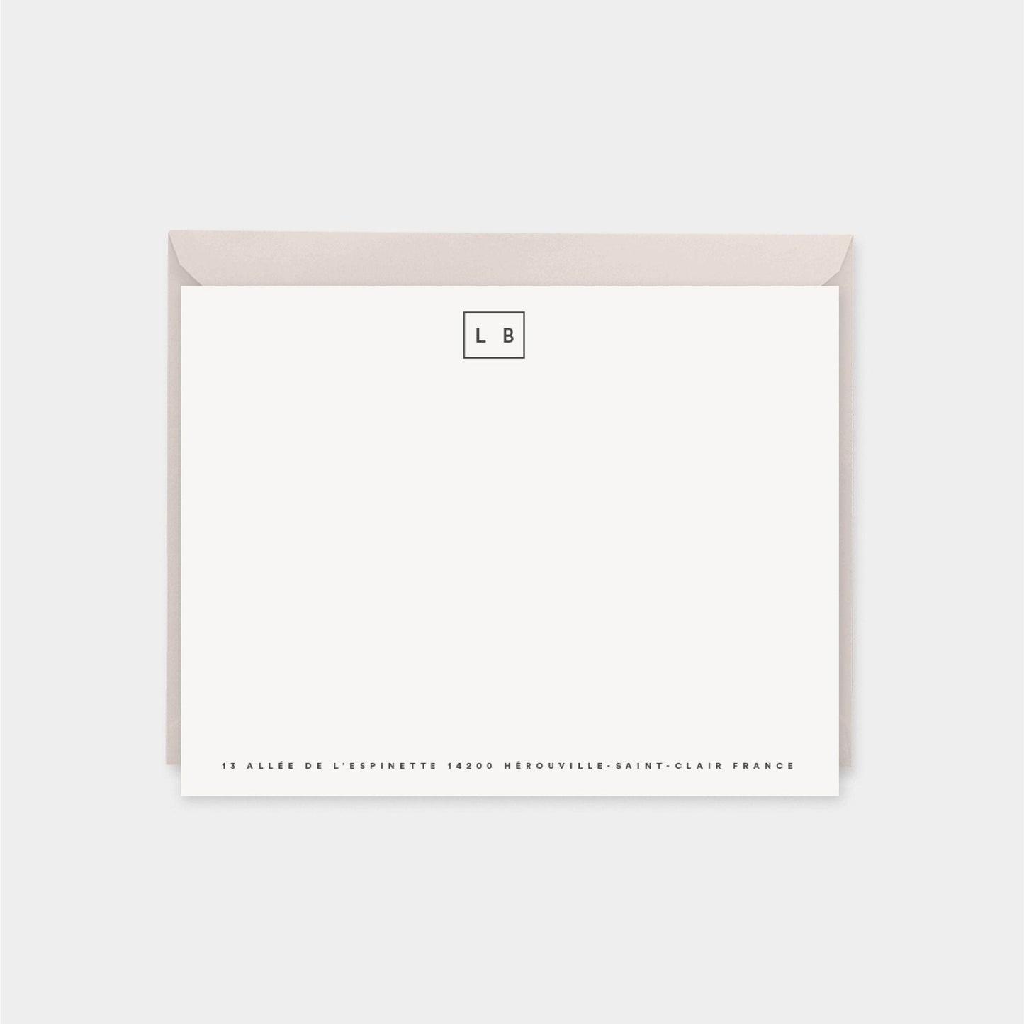 Monogram Note Cards, Elegant Monogram-Greeting & Note Cards-The Design Craft