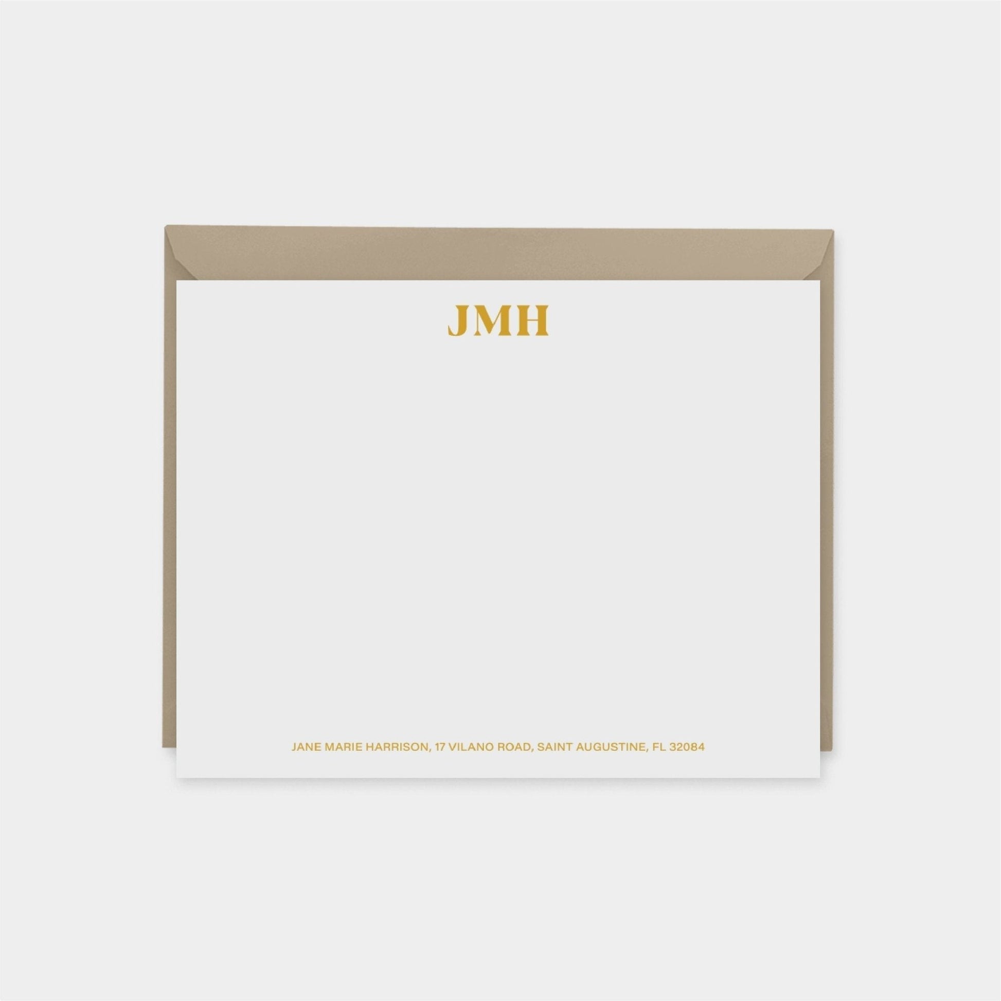 Monogram Note Cards II, Classic Colorful-Greeting & Note Cards-The Design Craft