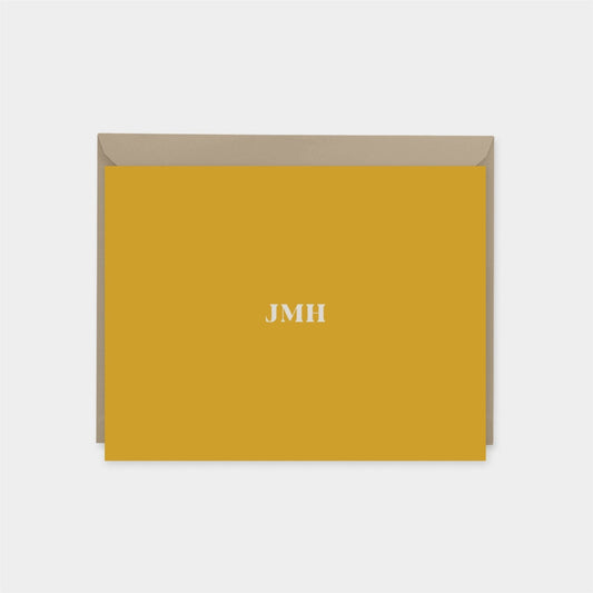 Monogram Note Cards II, Classic Colorful-Greeting & Note Cards-The Design Craft