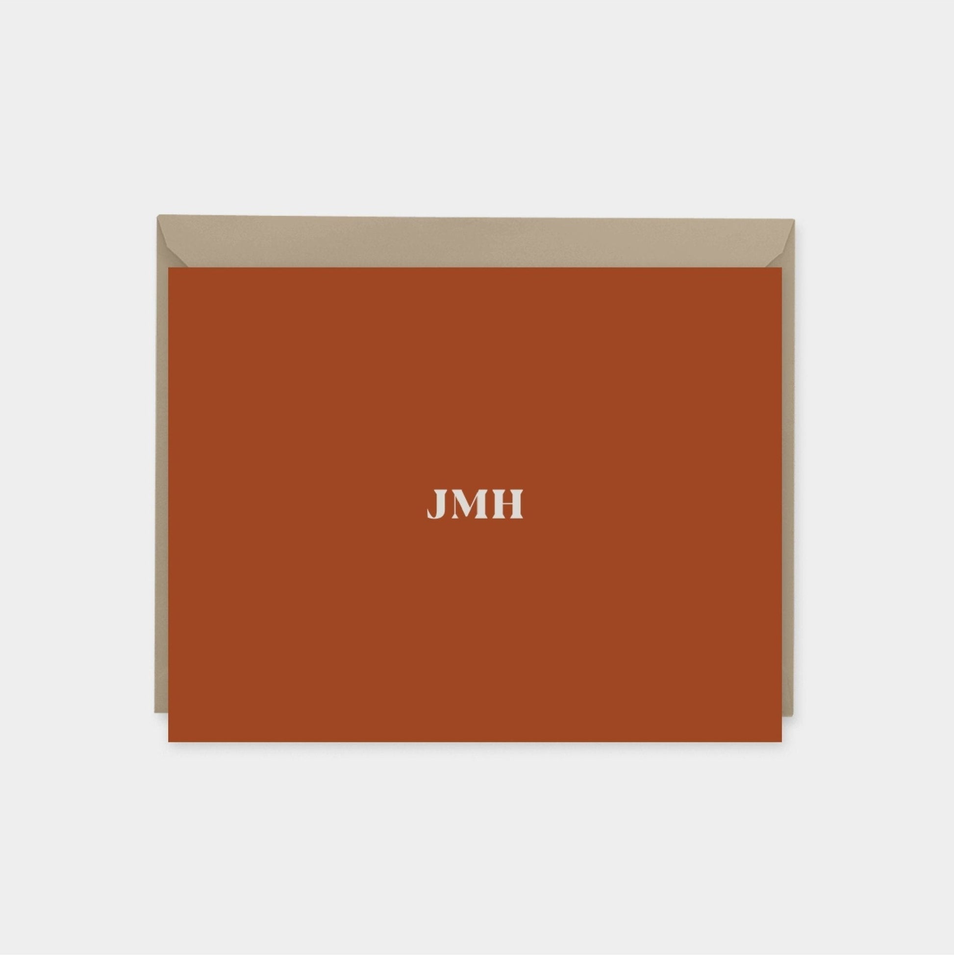 Monogram Note Cards III, Classic-Greeting & Note Cards-The Design Craft