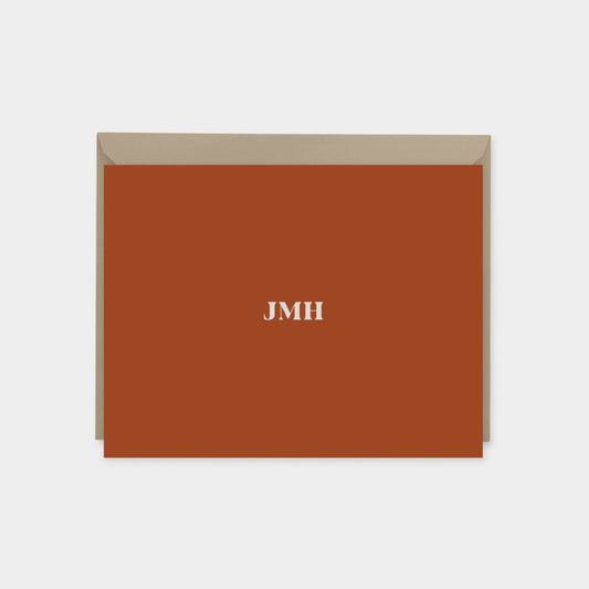 Monogram Note Cards III, Classic-Greeting & Note Cards-The Design Craft