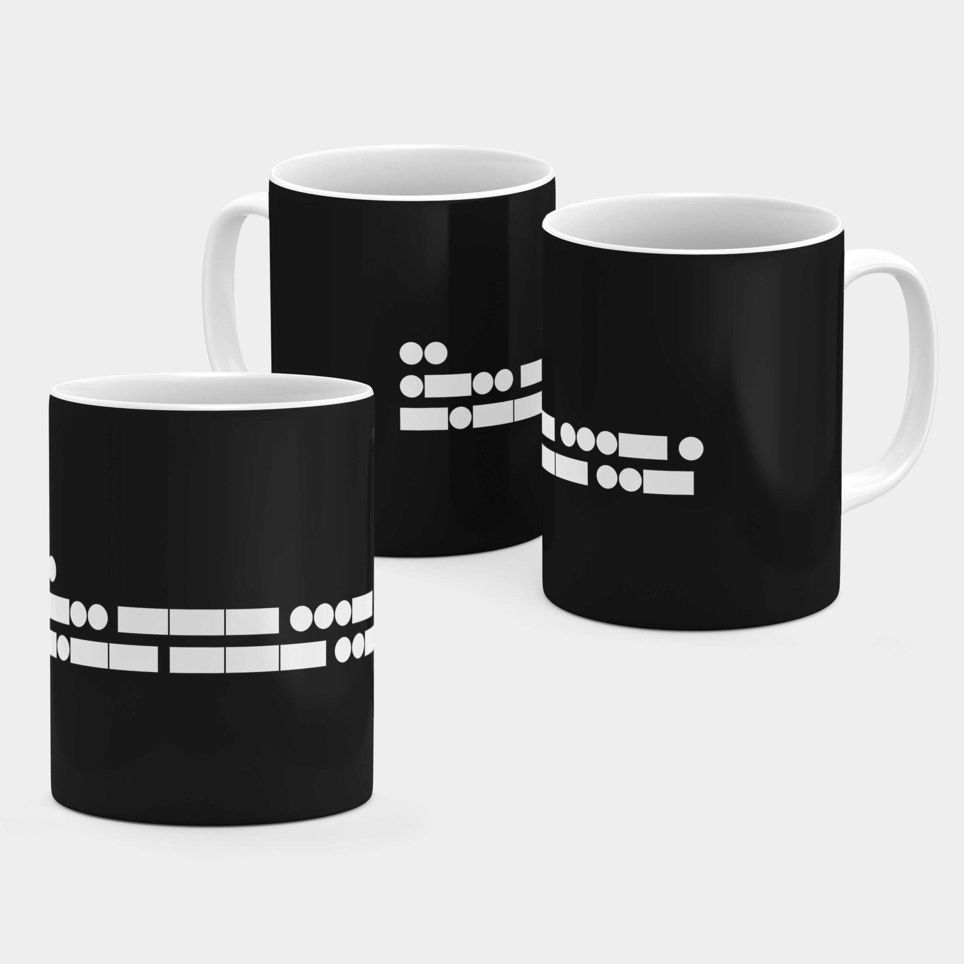 Morse Code I Love You 11 Oz Mug II-The Design Craft