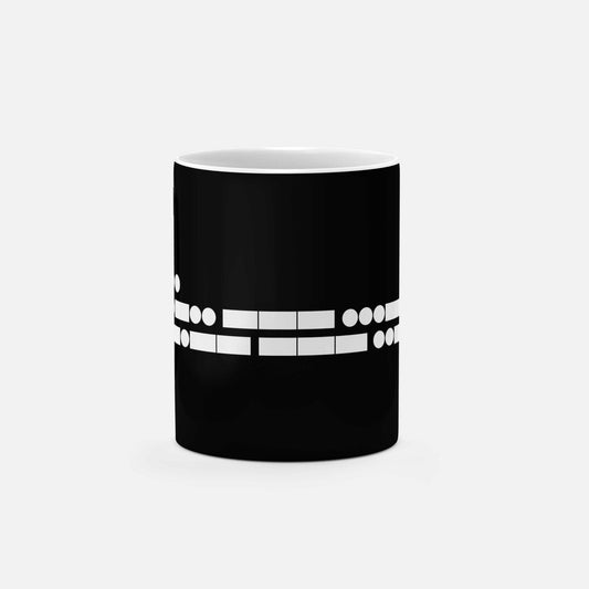 Morse Code I Love You 11 Oz Mug II-The Design Craft