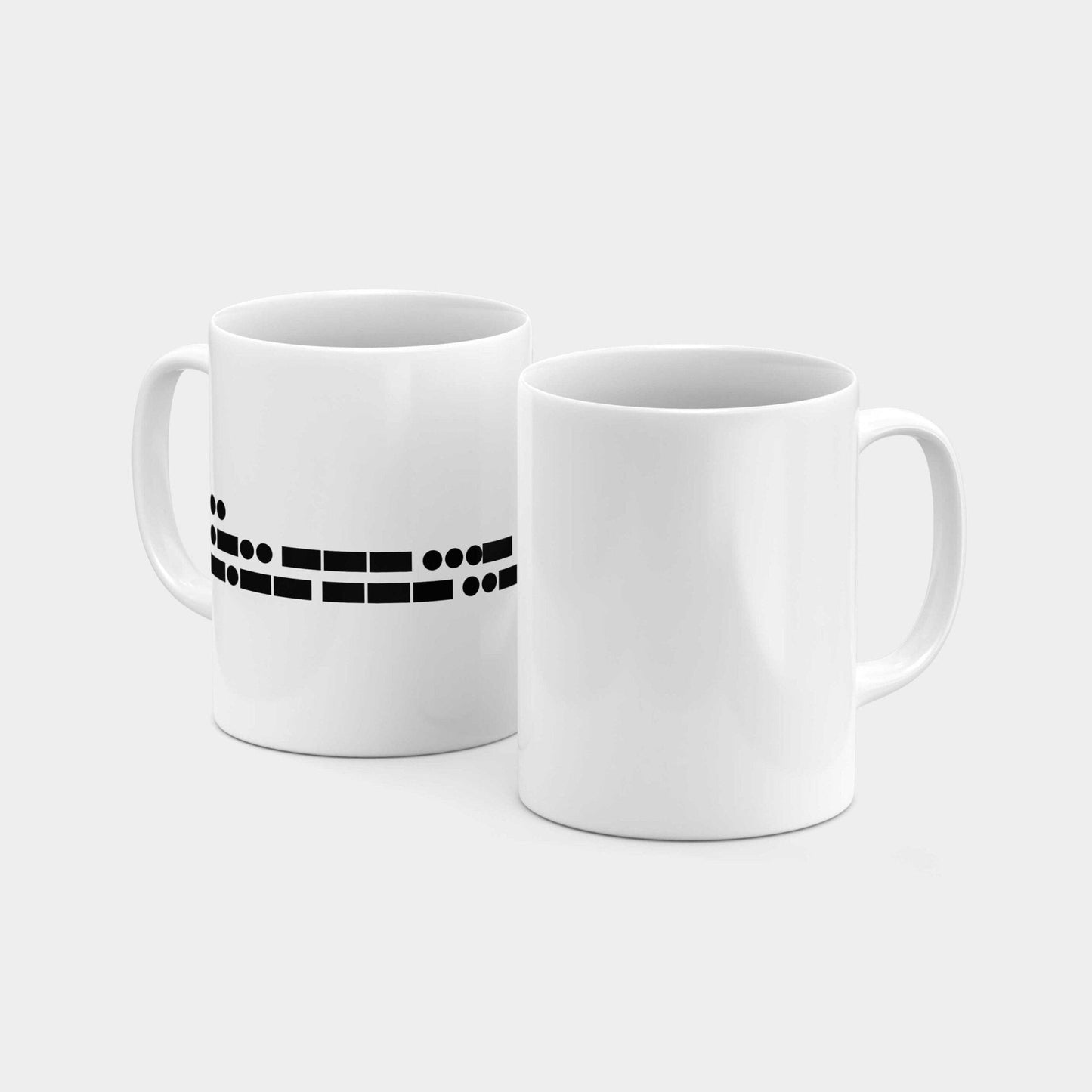 Morse Code I Love You 11 Oz Mug III-The Design Craft