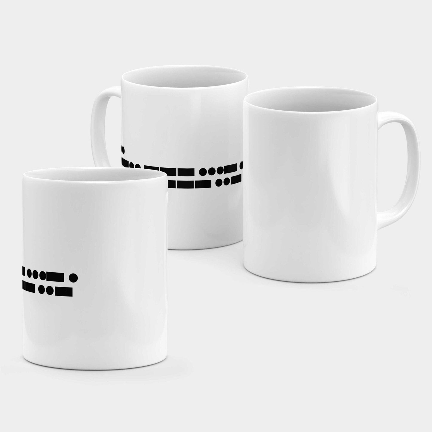 Morse Code I Love You 11 Oz Mug III-The Design Craft