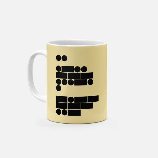 Morse Code I Love You 11 Oz Mug VI-The Design Craft