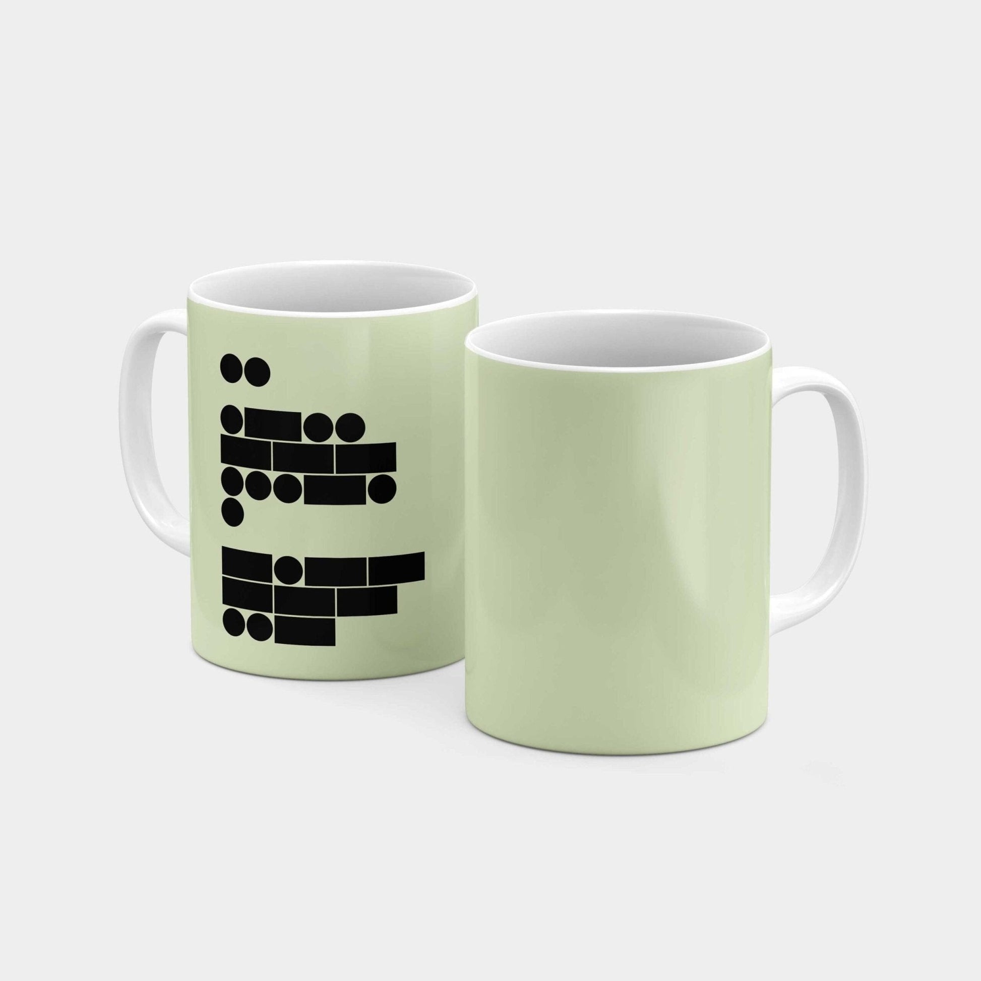 Morse Code I Love You 11 Oz Mug VII-The Design Craft