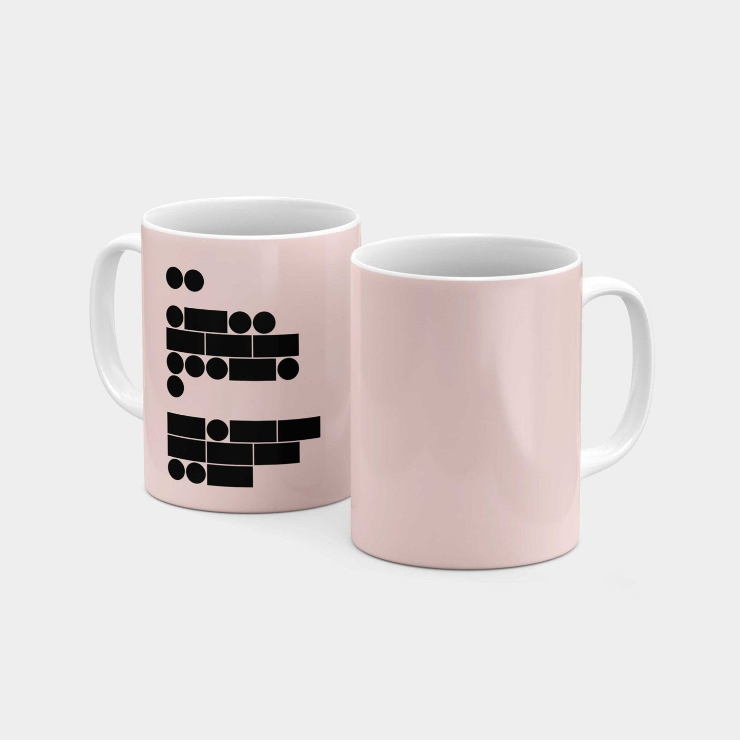 Morse Code I Love You 11 Oz Mug VIII-The Design Craft