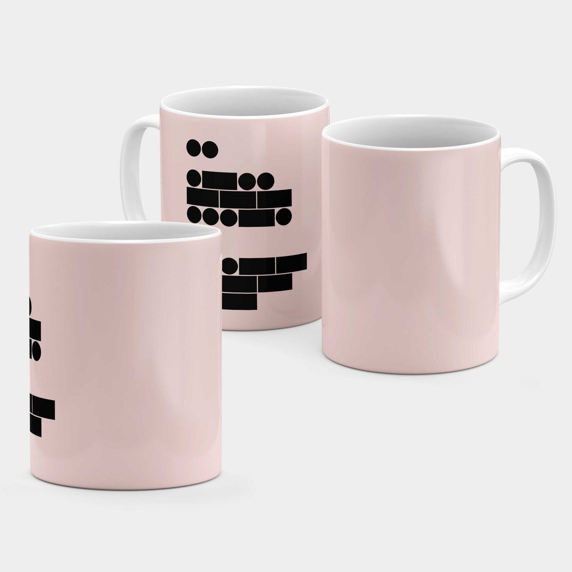 Morse Code I Love You 11 Oz Mug VIII-The Design Craft