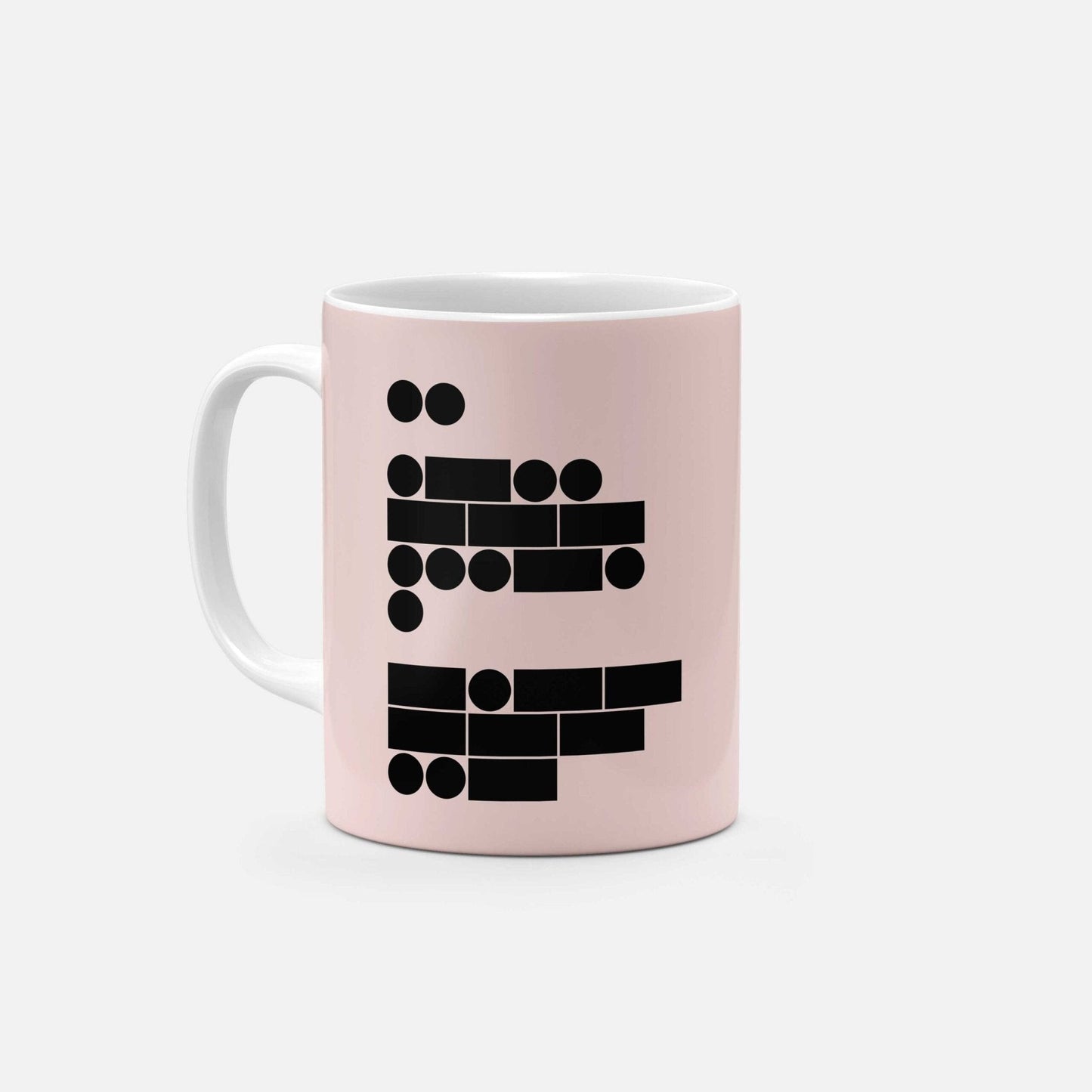 Morse Code I Love You 11 Oz Mug VIII-The Design Craft