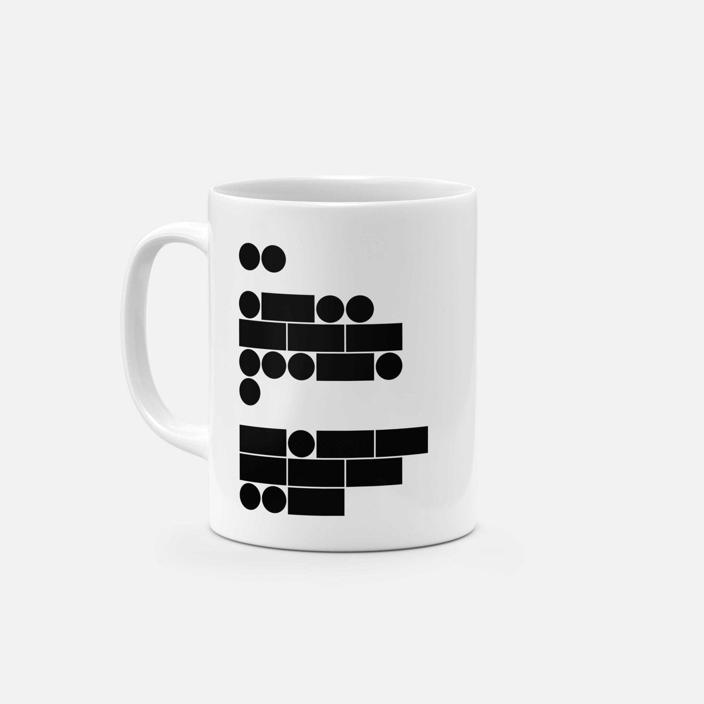 Morse Code I Love You 11 Oz Mug-The Design Craft