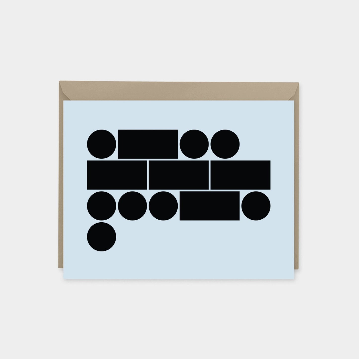 Morse code "Love" Card, Recycled Blank-Greeting & Note Cards-The Design Craft