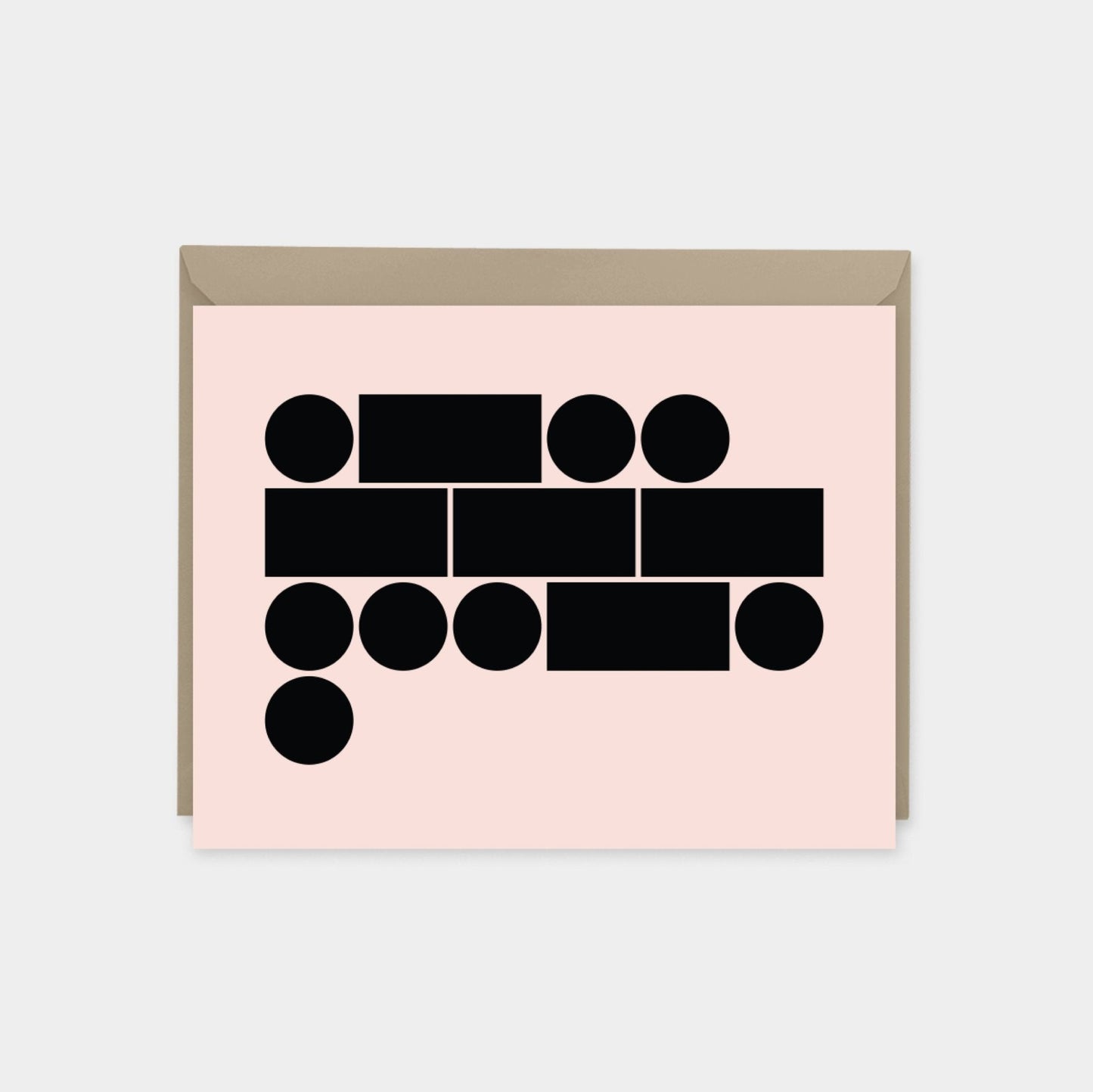 Morse code "Love" Card, Recycled Blank-Greeting & Note Cards-The Design Craft