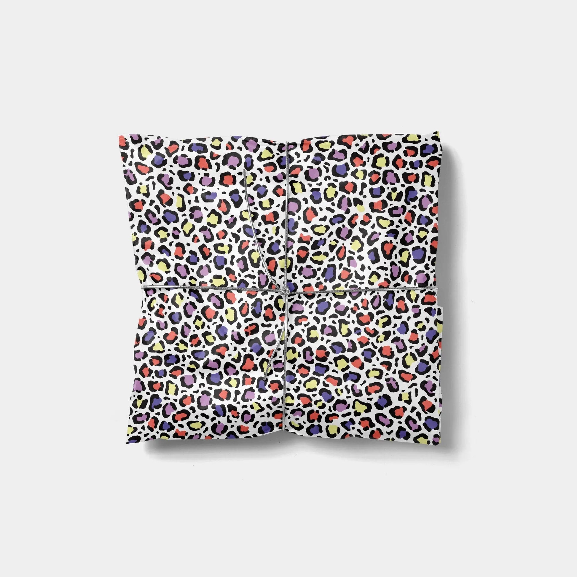 Multi-color Leopard Gift Wrap