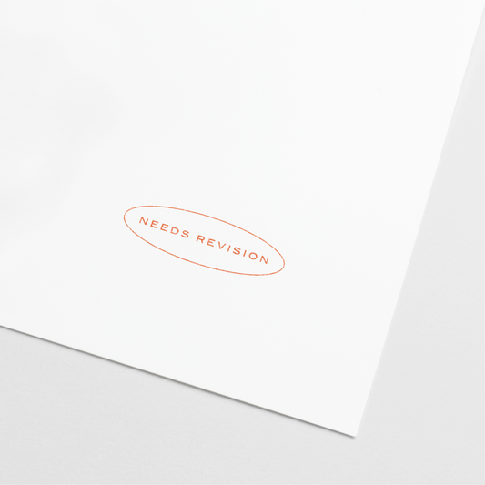 "Needs Revision" Teacher Stamp