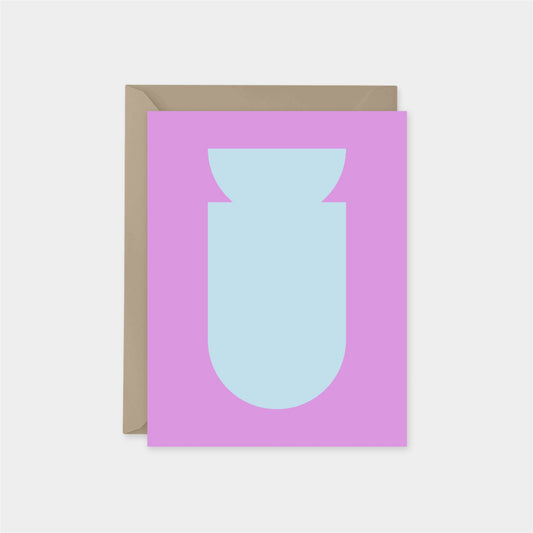 Neo Shape Art Card XX, Flat Cards,-Greeting & Note Cards-The Design Craft