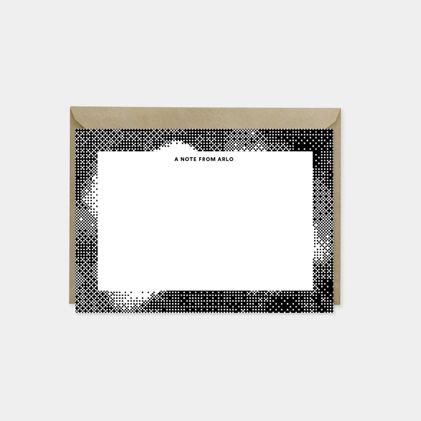 Note Cards with 8-Bit Border-The Design Craft