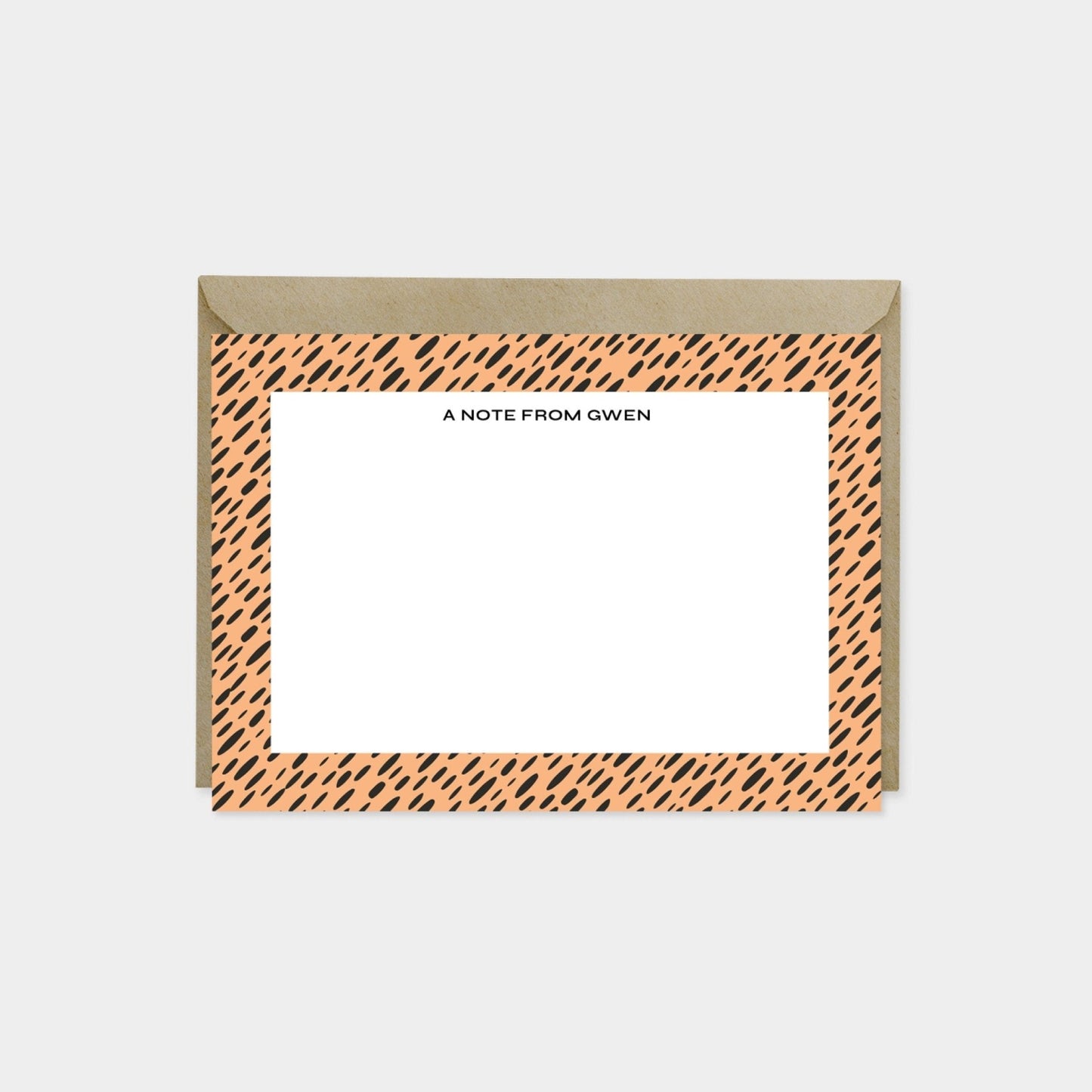 Notecard Set with Patterned Border,-Greeting & Note Cards-The Design Craft