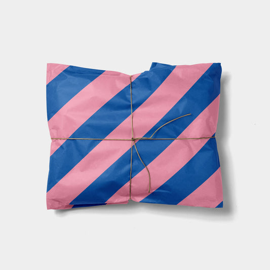 Ocean Blue and Bubblegum Pink Colorful-Gift Wrapping-The Design Craft